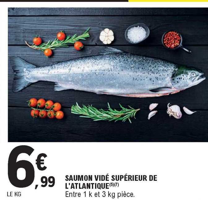 saumon vidé supérieur de l'atlantique
