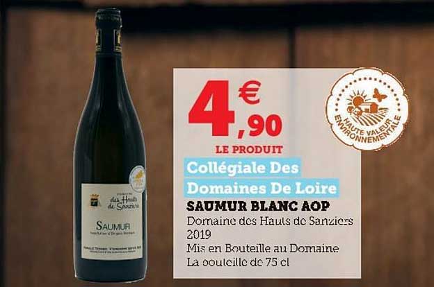 saumur blanc aop collégiale des domaines de loire