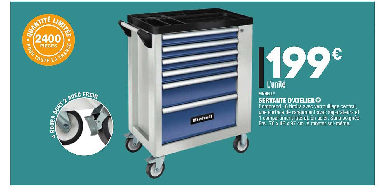 servante d'atelier einhell