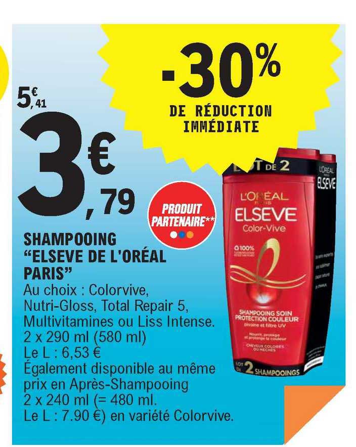 Shampooing "elsève De L'oréal Paris"