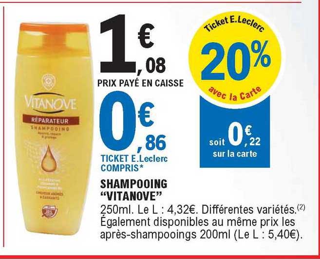 Shampooing "vitanove"