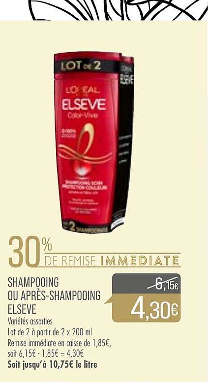 shampooing ou après-shampooing elsève