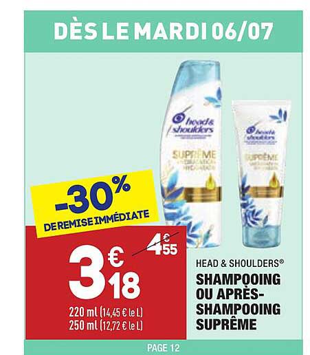 Shampooing Ou Après-shampooing Suprême Head & Shoulders