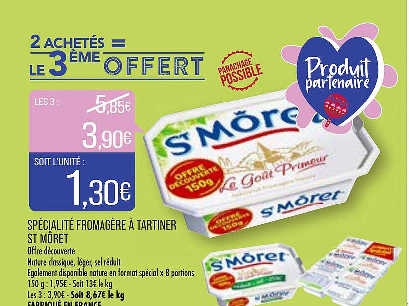spécialité fromagère à tartiner st môret