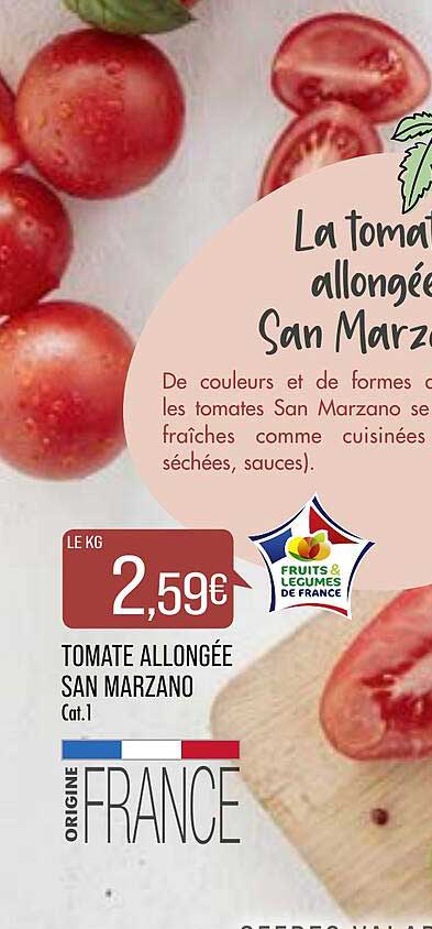 tomate allongée san marzano