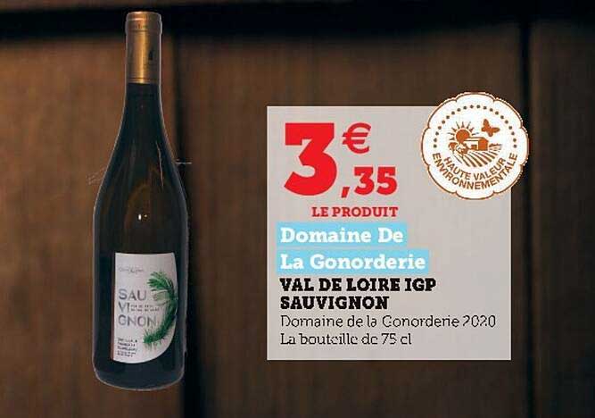 val de loire igp sauvignon domaine de la gonorderie