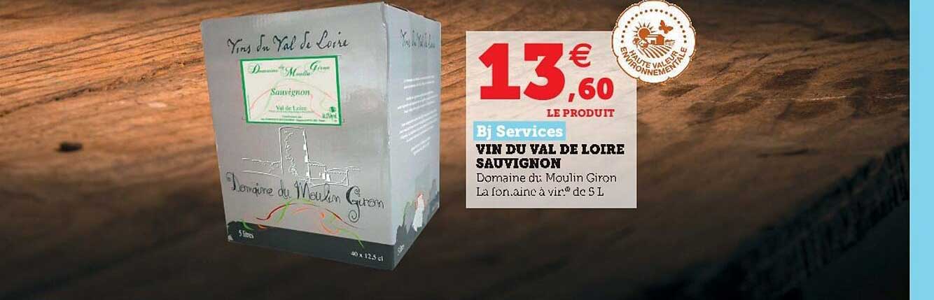 vin du val de loire sauvignon bj services