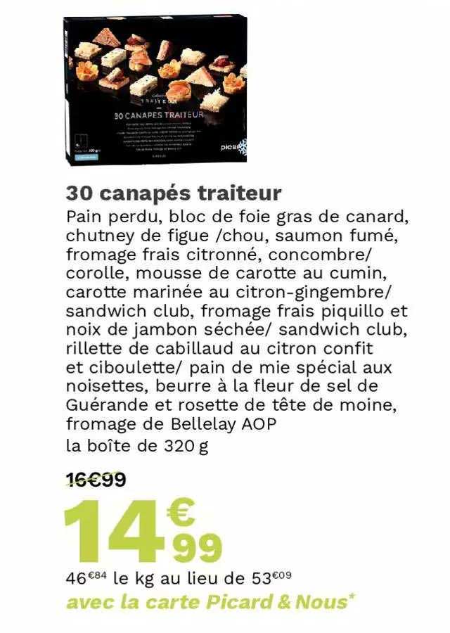 30 Canapés Traiteur