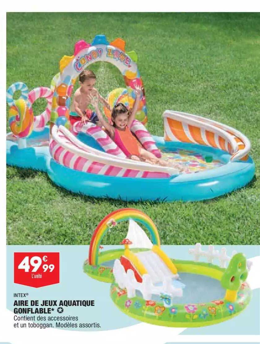 aire de jeux aquatique gonflable intex