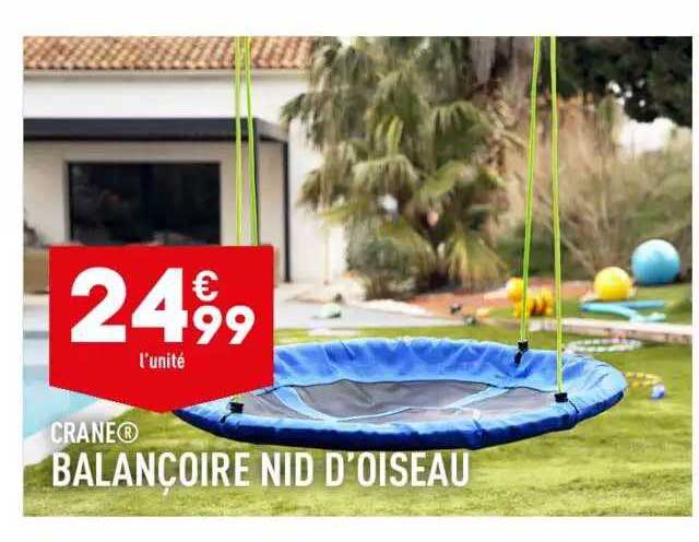 balançoire nid d'oiseau crane