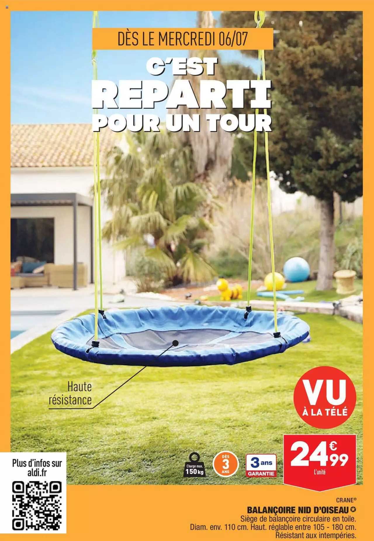 balançoire nid d'oiseau crane