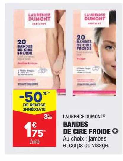 bandes de cire froide laurence dumont