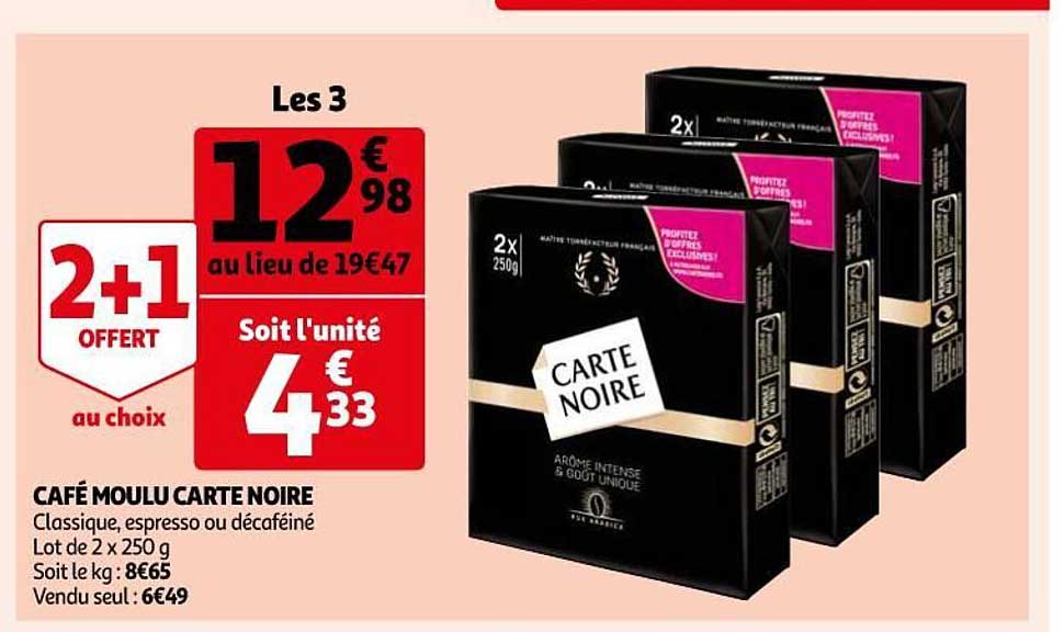 Café Moulu Carte Noire