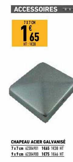 Châpeau Acier Galvanisé