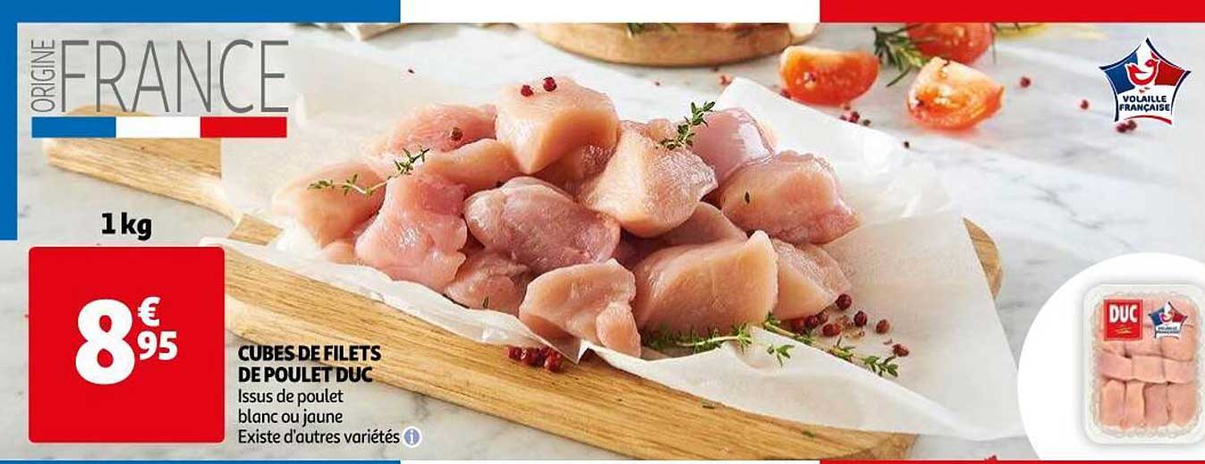 Cubes De Filets De Poulet Duc