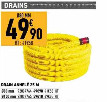 drain annelé 25 m