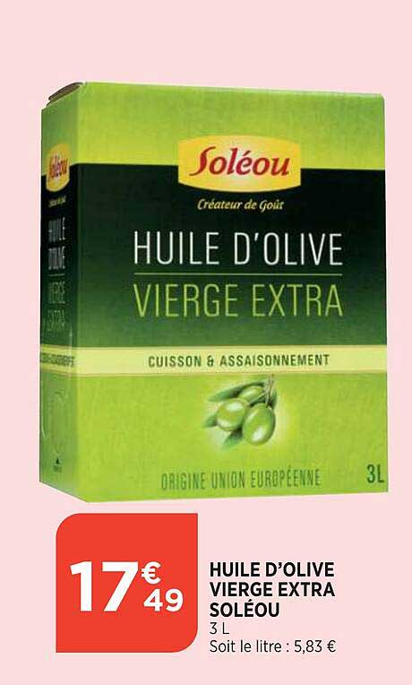 Huile D'olive Vierge Extra Soléou