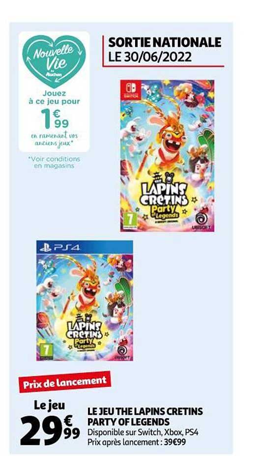 le jeu the lapins crétins party of legends