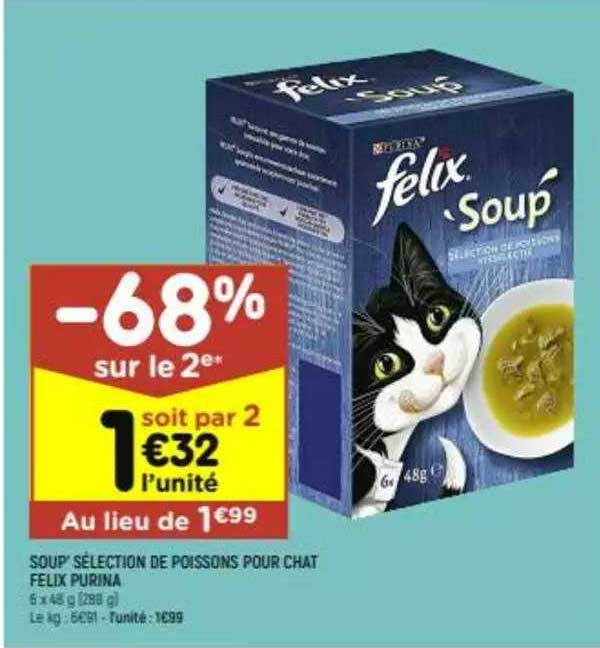 soup sélection de poissons pour chat felix purina