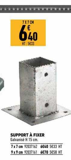 support à fixer