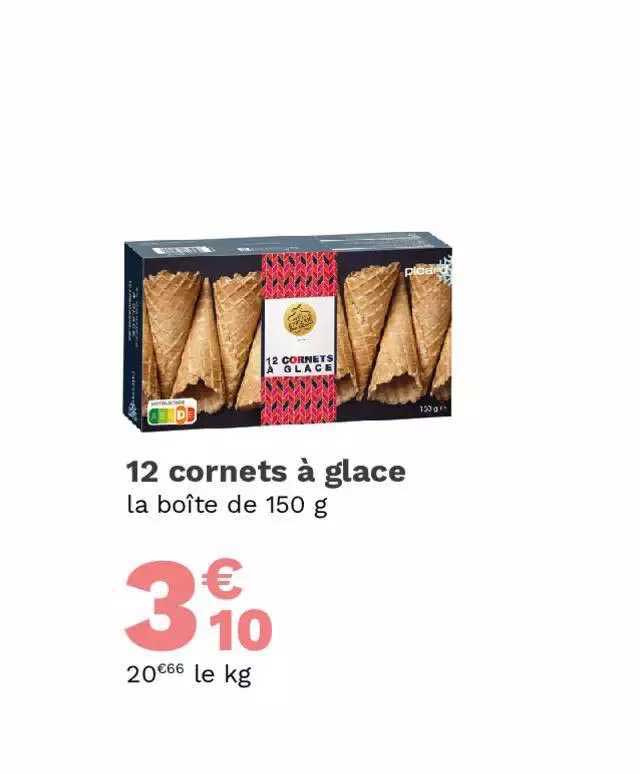 12 Cornets à Glace