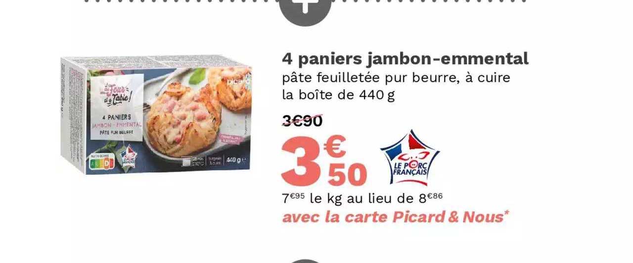 4 Paniers Jambon-emmental