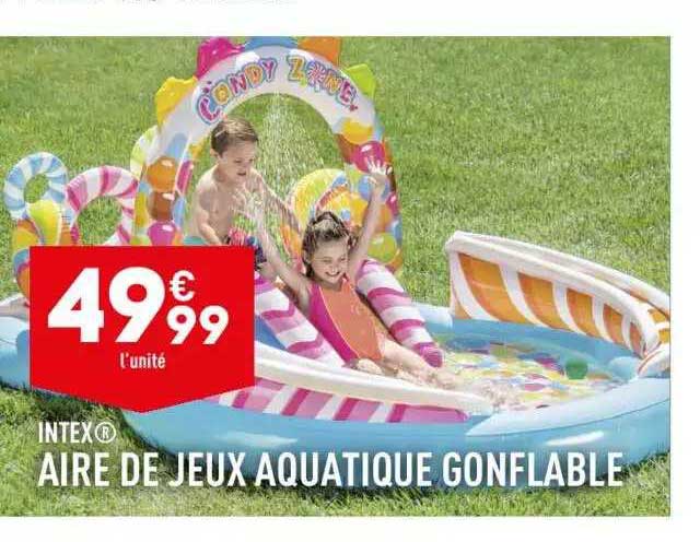 Aire De Jeux Aquatique Gonflable Intex