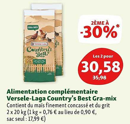 alimentation complémentaire versele-laga country's best gra-mix