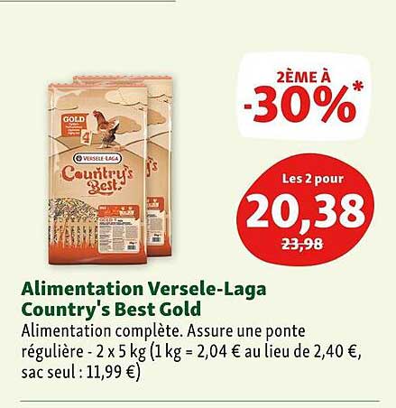 alimentation versele-laga country's best gold