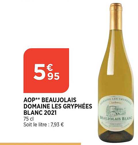 aop beaujolais domaine les gryphées blanc 2021