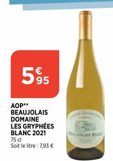 aop beaujolais domaine les gryphées blanc 2021