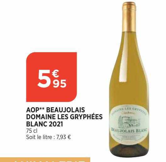 aop beaujolais domaine les gryphées blanc 2021