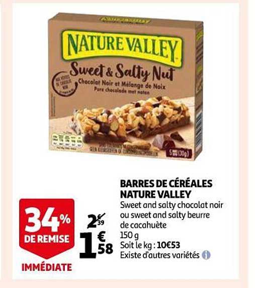 barres de céréales nature valley