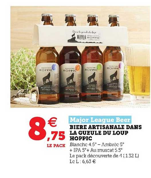 bière artisanale dans la gueule du loup hoppic