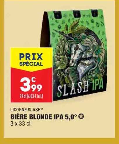 bière blonde opa 5,9° licorne slash