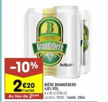 Bière Brandeberg 4,6% Vol