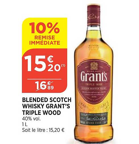 Blended Scotch Whisky Grant's Triple Woos