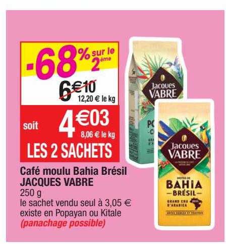café moulu bahia brésil jacques vabre