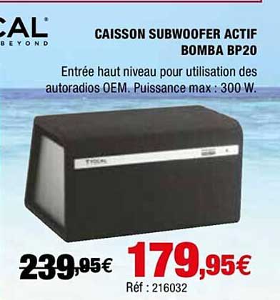 caisson subwoofer actif bomba bp20