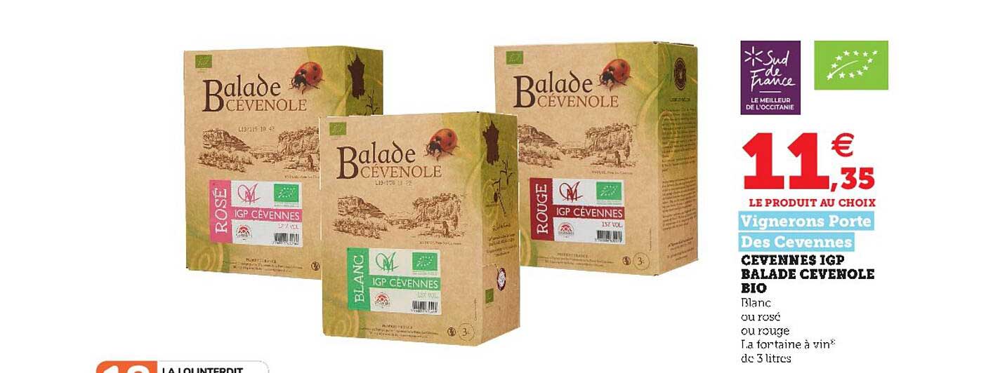 cevennes igp balade cevenole bio