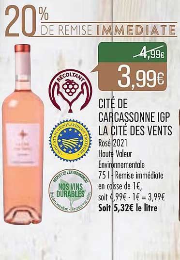 cité de carcassonne igp la cité des vents