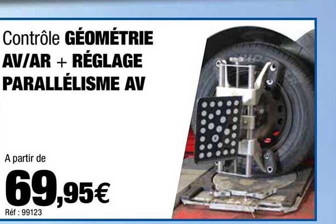 contrôle géométrire av-ar + réglage parallélisme av