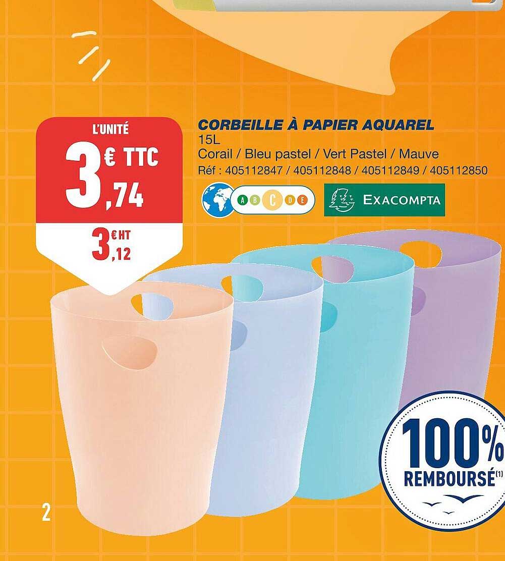 Corbeille à Papier Aquarel