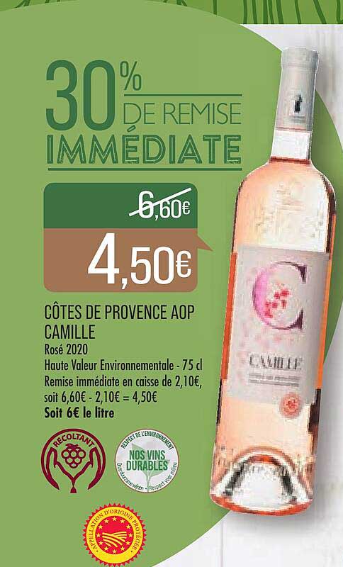 côtes de provence aop camille