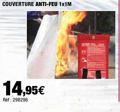 couverture anti-feu 1 x 1 m