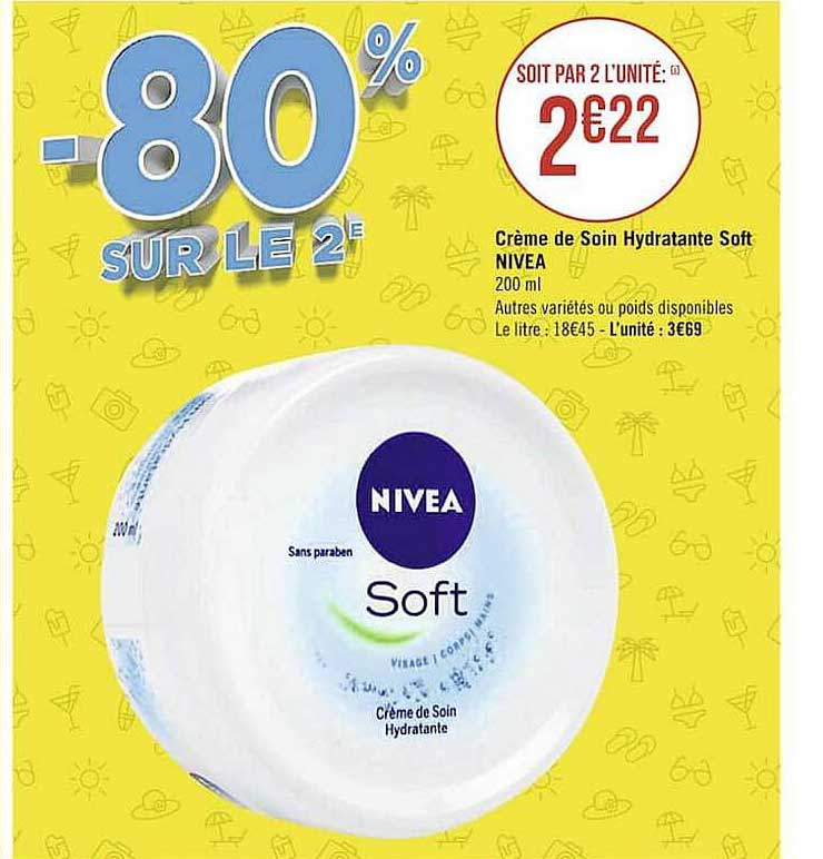Crème De Soin Hydratante Soft Nivea