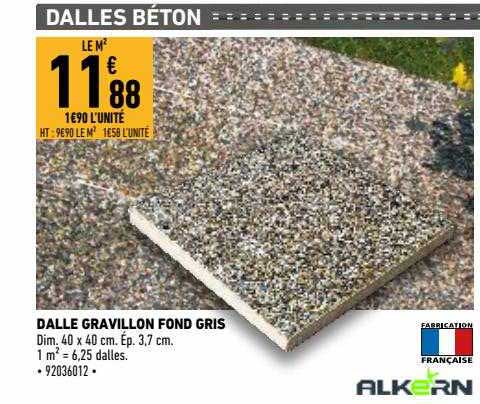 dalle gravillon fond gris