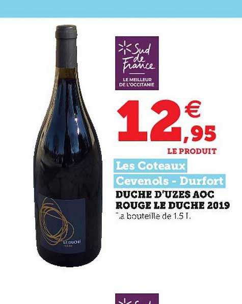 duché d'Uzès aoc rouge le duché 2019