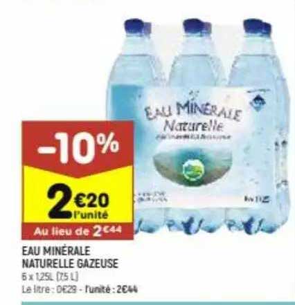 Eau Minérale Naturelle Gazeuse