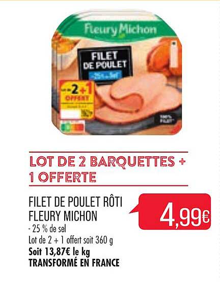 filet de poulet rôti fleury michon